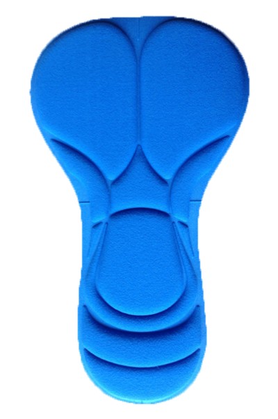 CPC031 Making cycling pants cushions sponge silicone cushions 19*33cn moisture wicking cycling pants cushion manufacturer 1206 side view